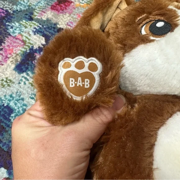 Cocoa Cream Build-A-Bear Plush Bunny spots on tummy and a loose thread see pics - Picture 3 of 8